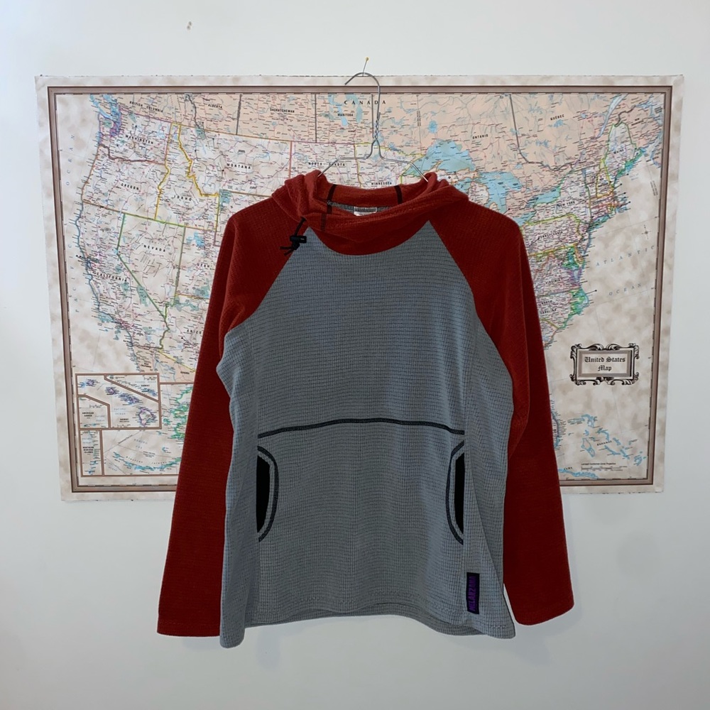 Women’s Melanzana hoodie from Leadville Colorado.